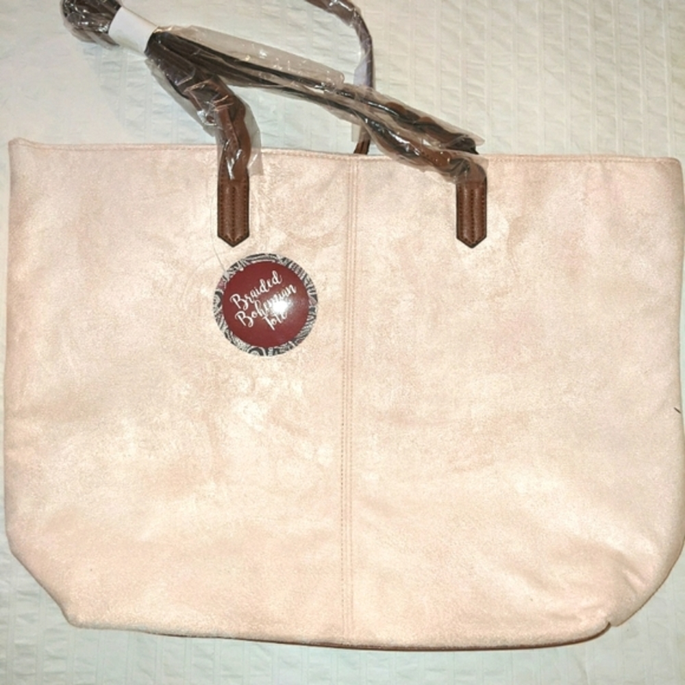 NWT Champagne/Blush Tote